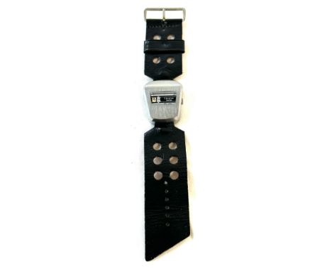 Funky vintage 1970s gents Lucerne digital wristwatch with original strap, untested 
