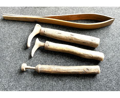 Selection of large vintage shoe makers last and others 