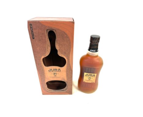 New in box Jura single malt scotch whisky aged 21 years tide 70cl 