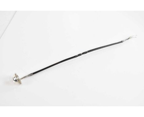 FERGUS &amp; MACBEAN; a late 19th Scottish toddy ladle, with ladle bowl, baleen grip and toasting fork terminal, Inverness ci