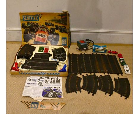 SCALEXTRIC; a GT Speed Set 69, with extra track.