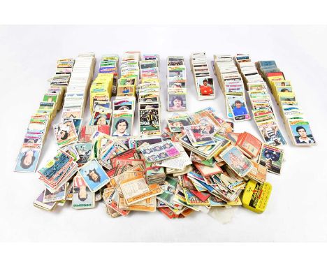 A large collection of vintage Topps chewing gum football cards, football stickers and football cigarette cards (qty).