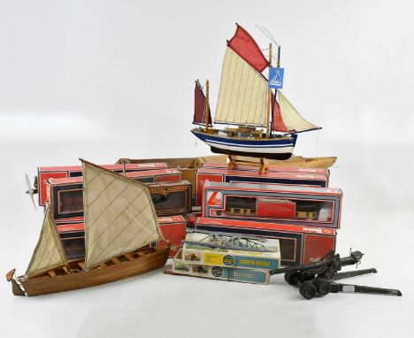 A miscellaneous collection of trains and other toys, including Hornby R.066 LMS Duchess Loco, LIMA 205132 MWG, ten Lima carri