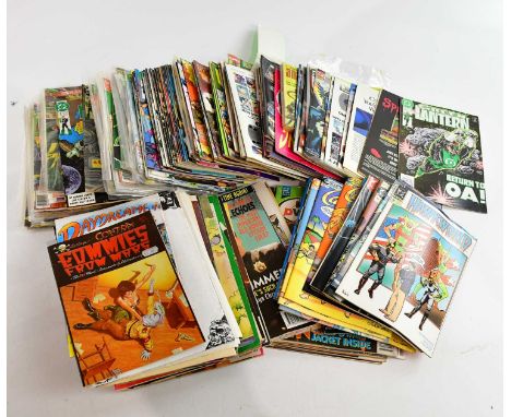 A collection of comics, including DC Green Lantern, Emerald Dawn, Marvel Strange Tales etc, with copies of Science Fiction An