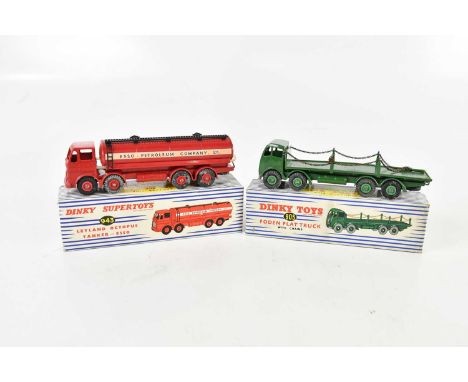DINKY; a boxed model 943 Leyland Octopus Tanker Esso, and a boxed model 905 Flat Foden Truck (2). 