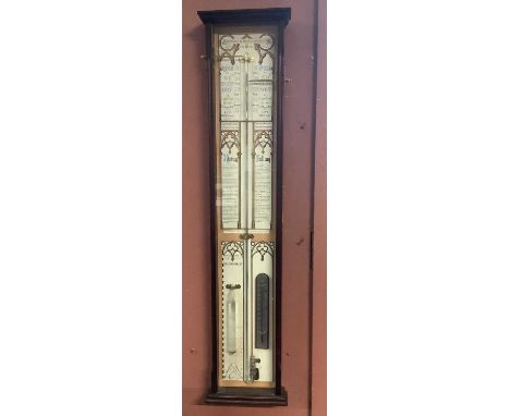 A reproduction Admiral Fitzroy barometer.