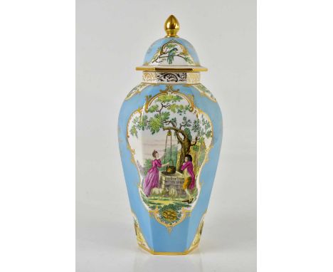 ROYAL WORCESTER; a large and impressive limited edition 'Hancock' vase and cover, produced for the 200th anniversary collecti