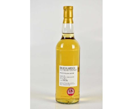 WHISKY; a single bottle Bruichladdich Islay single malt Scotch whisky private single cask bottling, Cask number 1403, matured