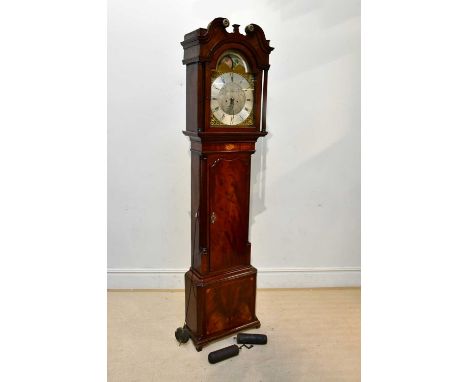 MATTHEW TOOTELL, ST HELEN; an early 19th century eight day longcase clock, the brass face with applied silver chapter ring an