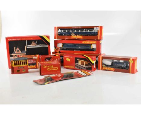 HORNBY; two OO gauge locomotives comprising R.057 Caledonian 0-4-0 Saddle Tank Locomotive and R.084B.R Class 29 Diesel Blue, 