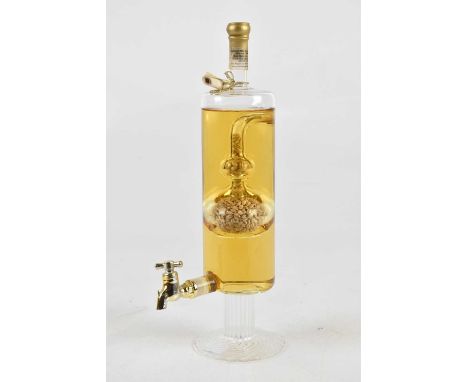 WHISKY; a single bottle of Highland malt Scotch whisky, in handmade glass bottle, distilled and hand filled in Scotland, with