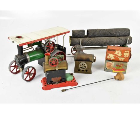 MAMOD; a steam tractor TE1A, trailer and further accessories (qty).