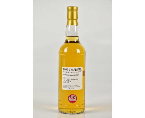 WHISKY; a single bottle Port Charlotte Islay single malt Scotch whisky, private single cask bottling, Cask number 1198, matur