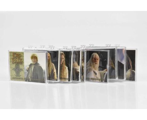 THE LORD OF THE RINGS; Topps authentic movie memorabilia ‘genuine material’ cards from The Two Towers, including Gandalf’s si