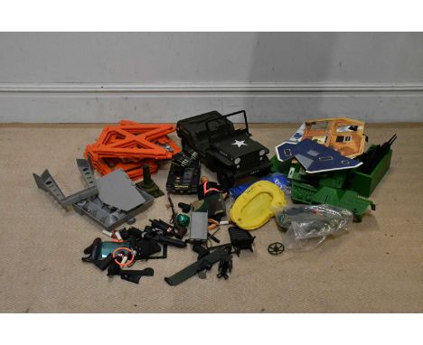 ACTION MAN; a collection of Action Man related items including one figure, jeep, costumes and accessories, etc (qty).