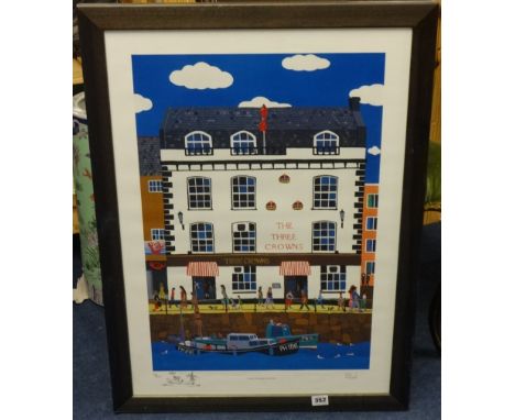 BRIAN POLLARD signed limited edition print, 'Three Crowns Revisited', 93/850.
