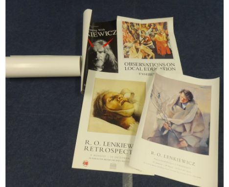 ROBERT LENKIEWICZ (1941-2002) print 'Diogenese' limted edition print number 209 of 250, unframed, signed, together with vario