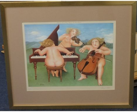 BERYL COOK (1926-1928) limited edition signed lithograph print No 787/850, 'Meadow Suite', circa 1984, framed, 31cm x 40cm.