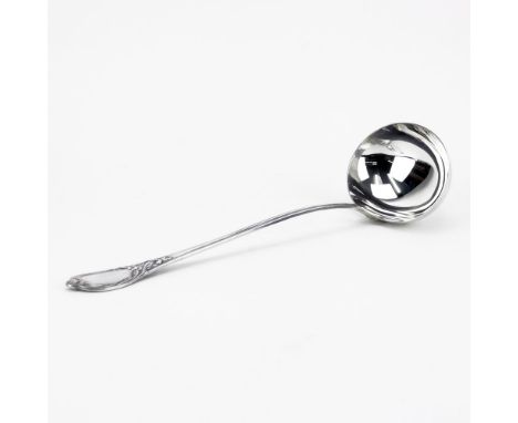 Koch & Bergfeld German Sterling Silver "Rokoko" (Rococo) Soup Ladle. Stamped 925 on the bowl, stamped sterling silver on the 