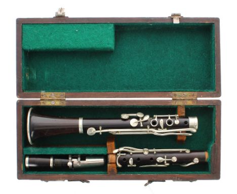 Rosewood Bb clarinet, wooden case