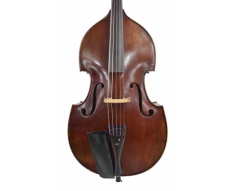 Good contemporary Liandro Di Vicenza double bass by and labelled Anton Posch, Master Art Model Bass Violin, Fifth Five String