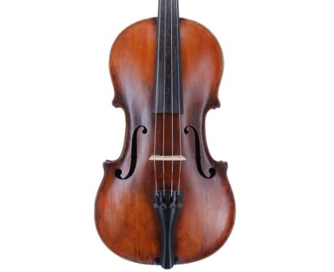 Scottish viola by and branded Young, Aberdeen below the button, the two piece back of faint medium curl with similar wood to 