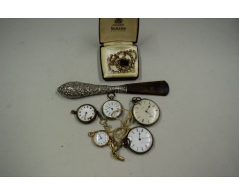An Election 9ct gold ladies mechanical wristwatch on rolled gold bracelet; together with an open face pocket watch, signed S 