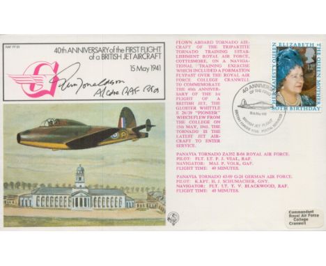 Edward Donaldson signed 40th Anniversary of the first flight of a British jet aircraft 15 May 1941 FDC PM 40 Anniversary of t