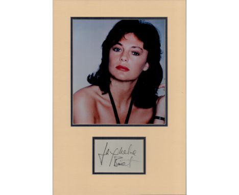 Jacqueline Bisset framed photo with signature piece, measures 11x16" appx. Jacqueline Bisset is a British actress. She began 
