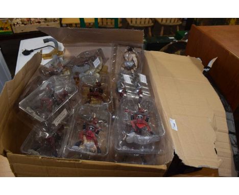 Two boxes of modern Chinese made plastic Myth &amp; Magic figures, goblins etc