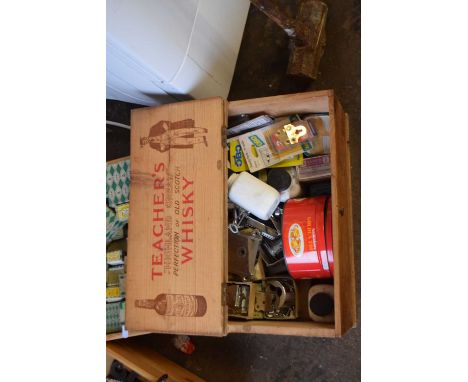 Box of assorted tools