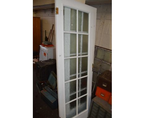 Two doors with glazed panelling