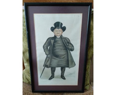 VANITY FAIR LITHOGRAPH- SPY CARTOON 'CONVOCATION', APPROXIMATELY 35 x 21cm