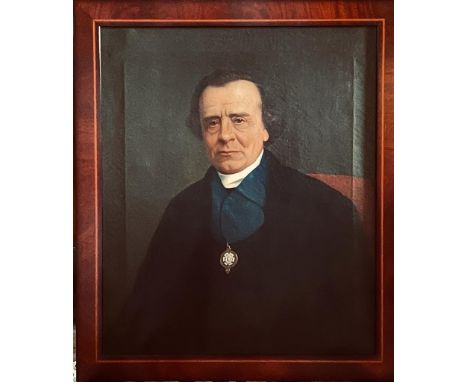 ENGLISH SCHOOL, OIL ON CANVAS PORTRAIT DEPICTING A NON-CONFORMIST MINISTER, CIRCA 1850, PROBABLY BRISTOL, FRAMED, APPROXIMATE