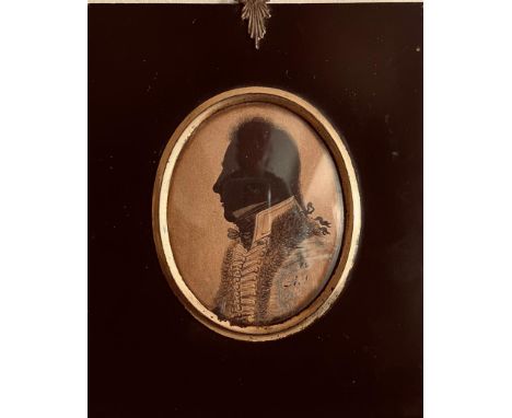 MINIATURE PORTRAIT- LIEUTENANT FREDERICK WILLIAM HOLWORTHY, ROYAL HORSE ARTILLERY (POSSIBLY), APPROXIMATELY 7 x 5.5cm

 
