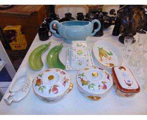 A qty of Royal Worcester Evesham etc.