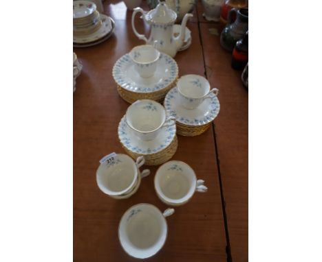 A Royal Albert Memory Lane pattern tea service.