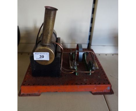 A Mamod steam engine.