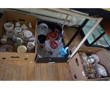 A late 19th Century Imari decorated tea service together with further ceramics.
