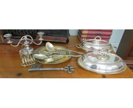 Collection of silver plate 