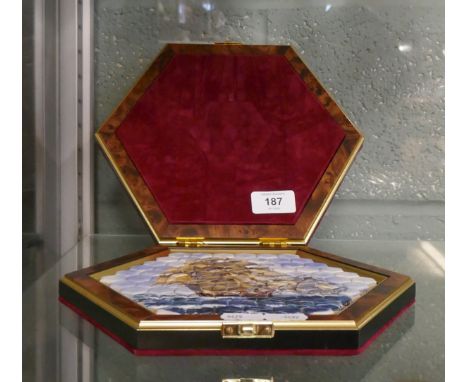James Peters of Worcester hexagonal ceramic tile puzzle 