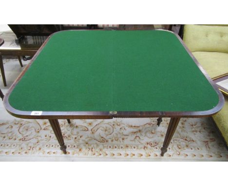 Regency mahogany card table 