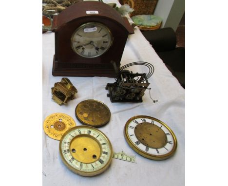 Empire mantle clock together with watch parts 