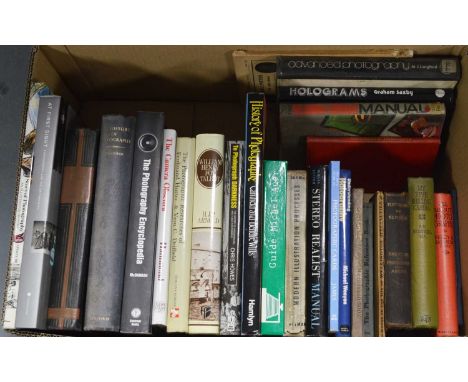 A selection of hardback books, primarily relating to photography, titles including: My Five Shilling Camera, by S. N. Sedgwic
