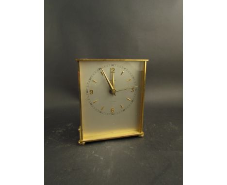 A Garrard brass mantel/carriage clock 