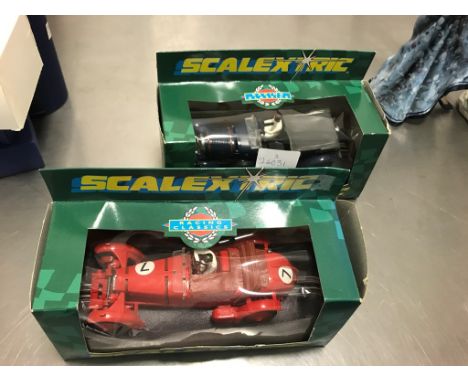 Two boxed Limited Edition Scalextric cars: a C241 Alfa Romeo and a C242 Bentley