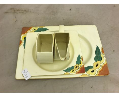 Four pieces of Clarice Cliff
