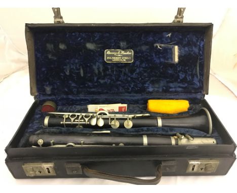 A cased Boosey & Hawkes clarinet