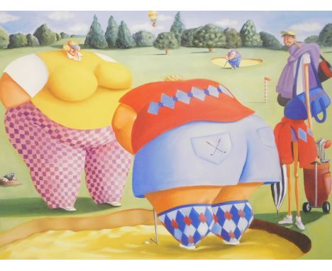 •Sarah Jane Szikora (b.1971). Bunker Chunker, artist signed and titled limited edition coloured print, 13/75, 43cm x 49cm.