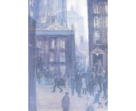 After Lowry. The lodging house 1921, National Fine Arts print no. 255/500, print numbered to the mount, 53cm x 35cm.